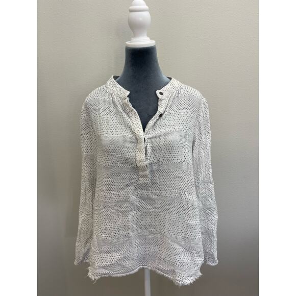 CURRENT/ELLIOTT Button Up Top 100% Cotton - Picture 1 of 8